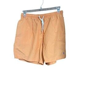 Polo Ralph Lauren Shorts Men's‎ Orange Beach Boardshorts Size Large Nylon